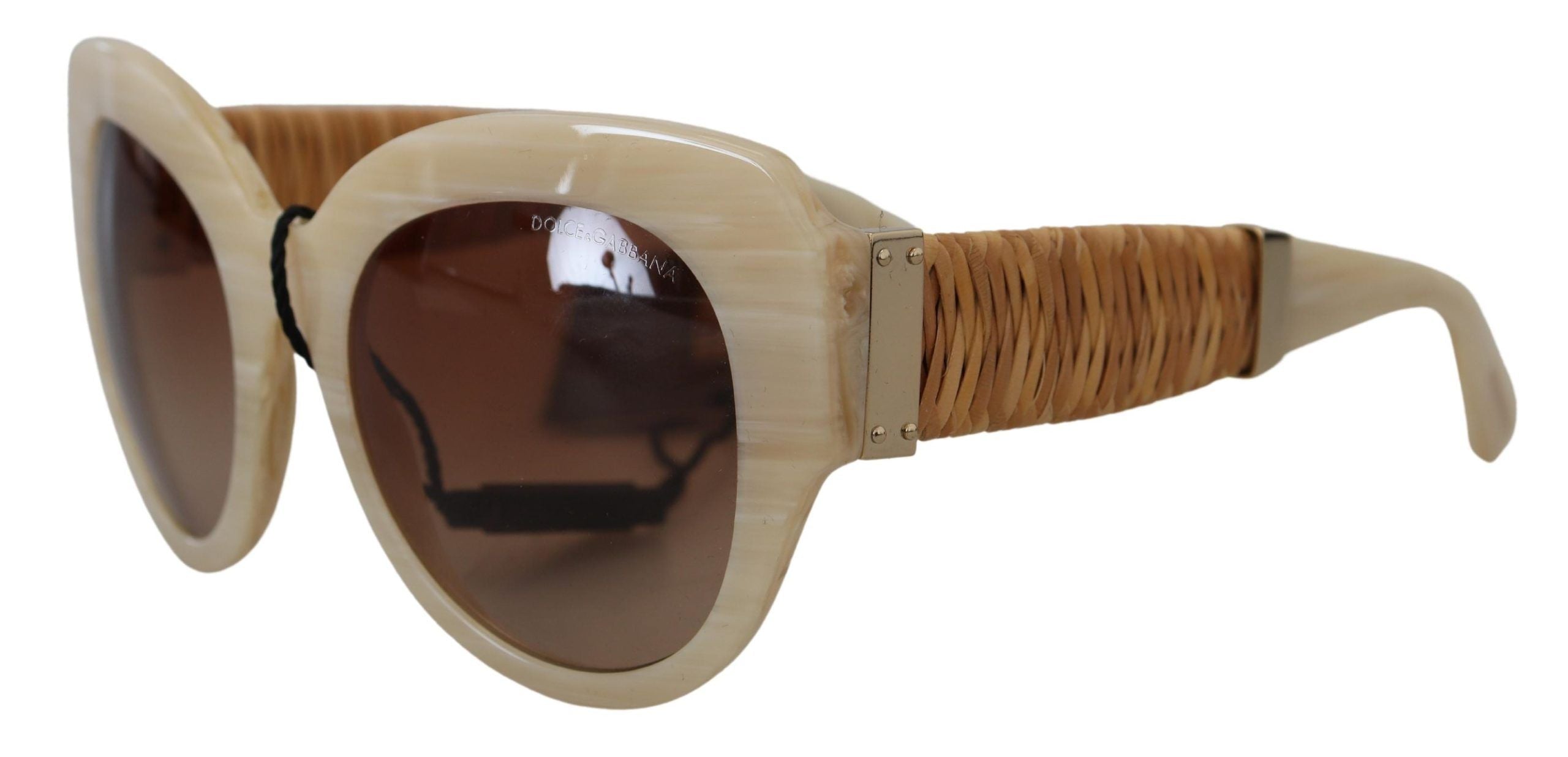 Dolce & Gabbana Beige  Full Rim Brown Lense DG4294 Sunglasses