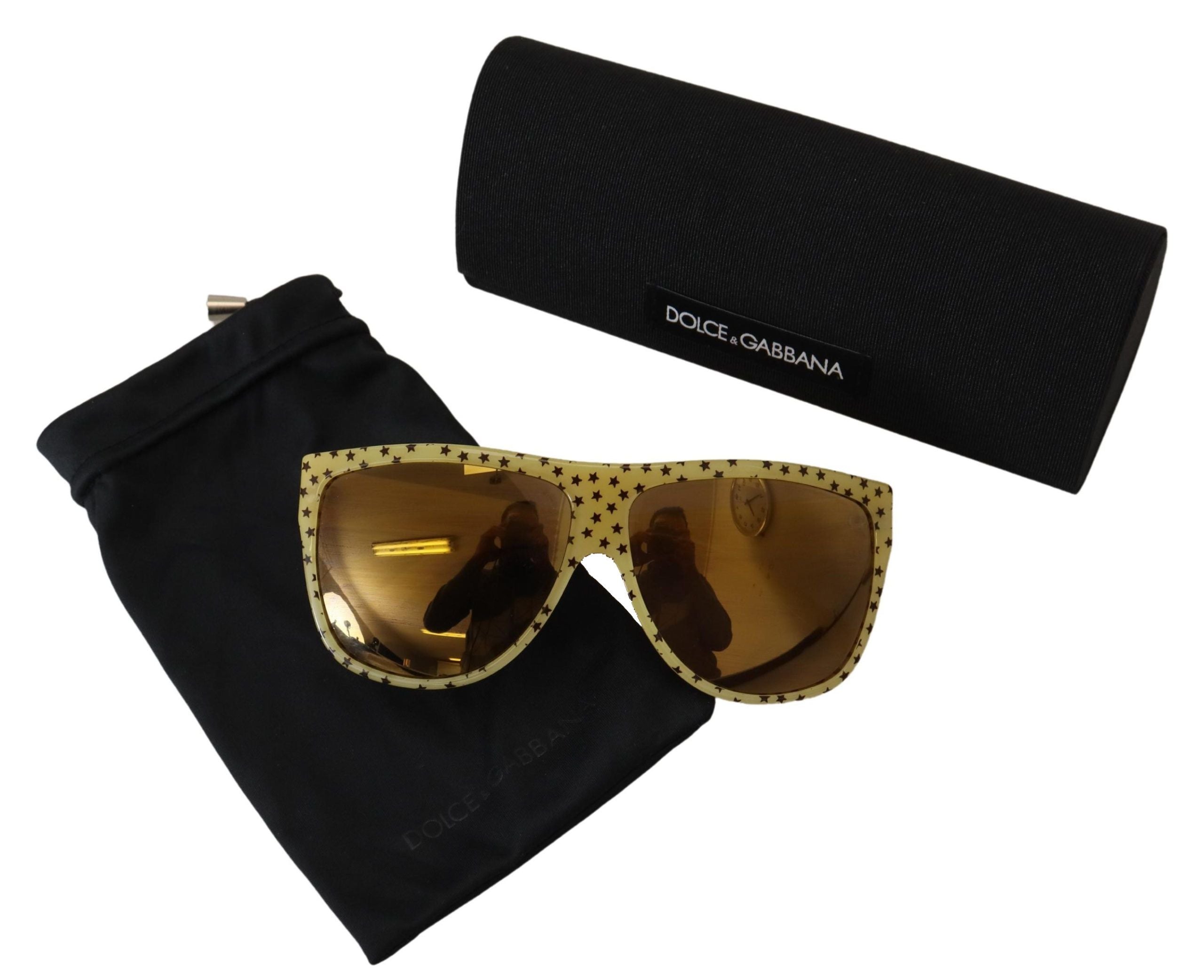 Dolce & Gabbana Yellow Stars  Square Shades DG4125 Sunglasses