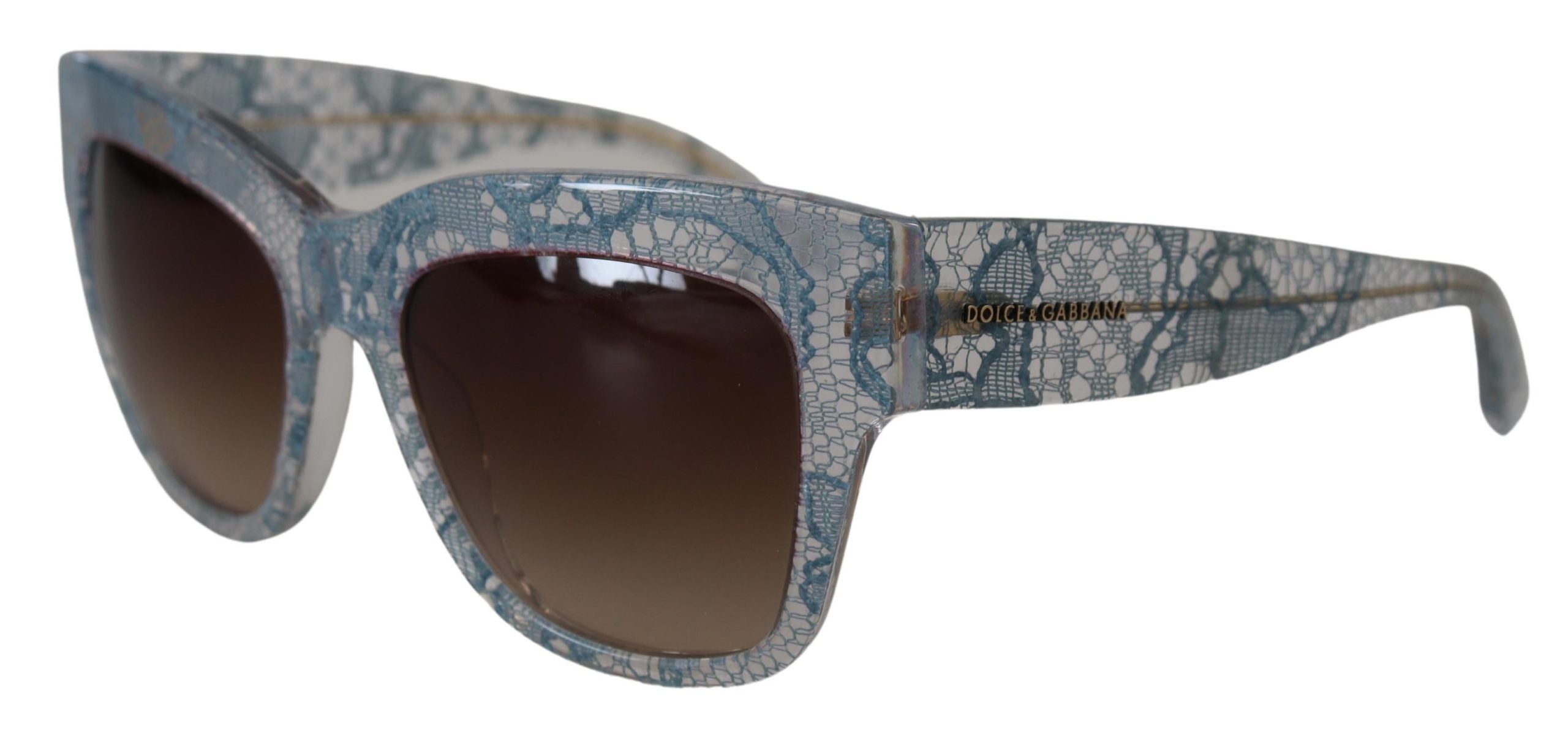 Dolce & Gabbana Blue Lace  Rectangle DG4231 Shades Sunglasses