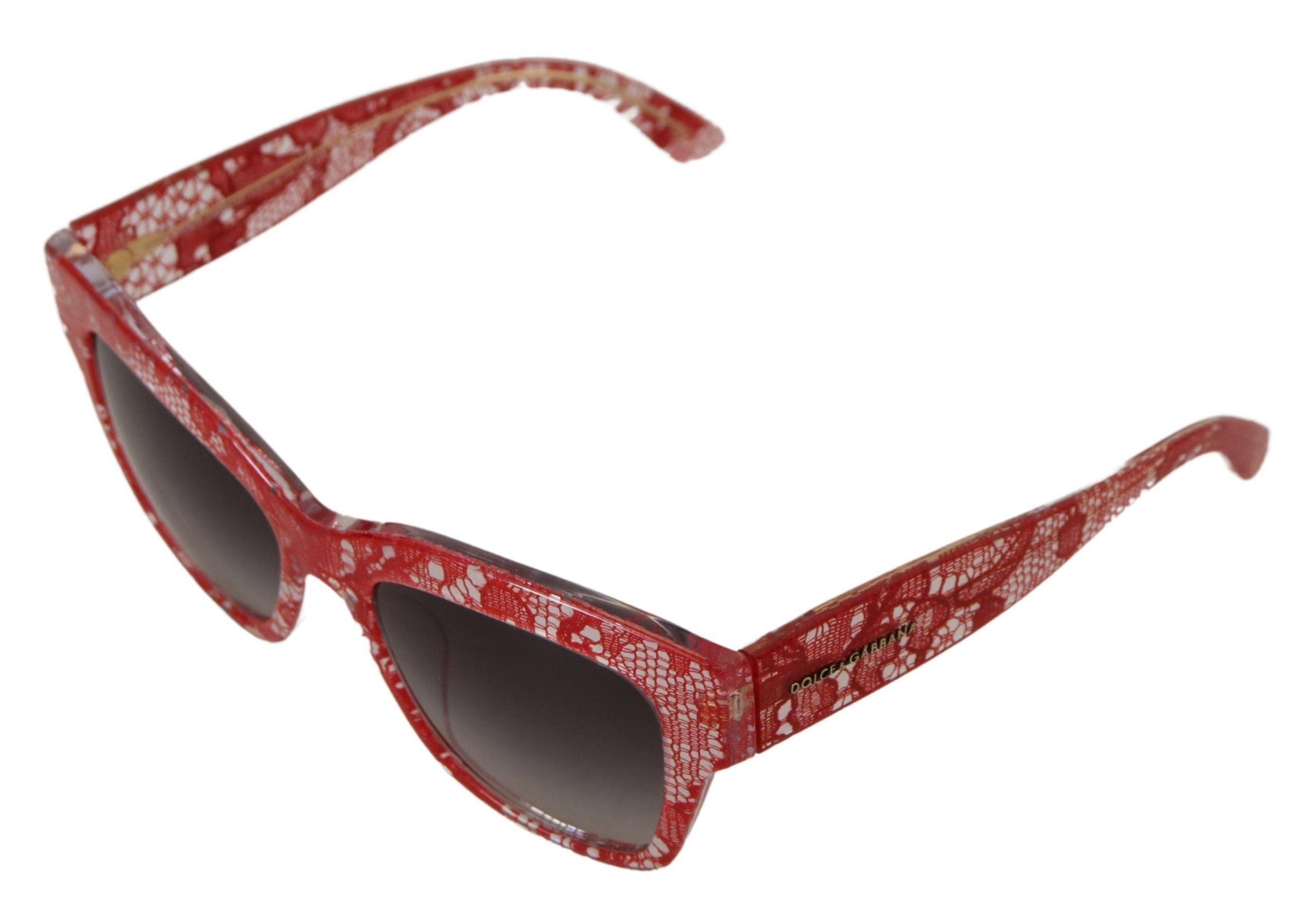 Dolce & Gabbana Red Lace  Rectangle Shades  DG4231F  Sunglasses