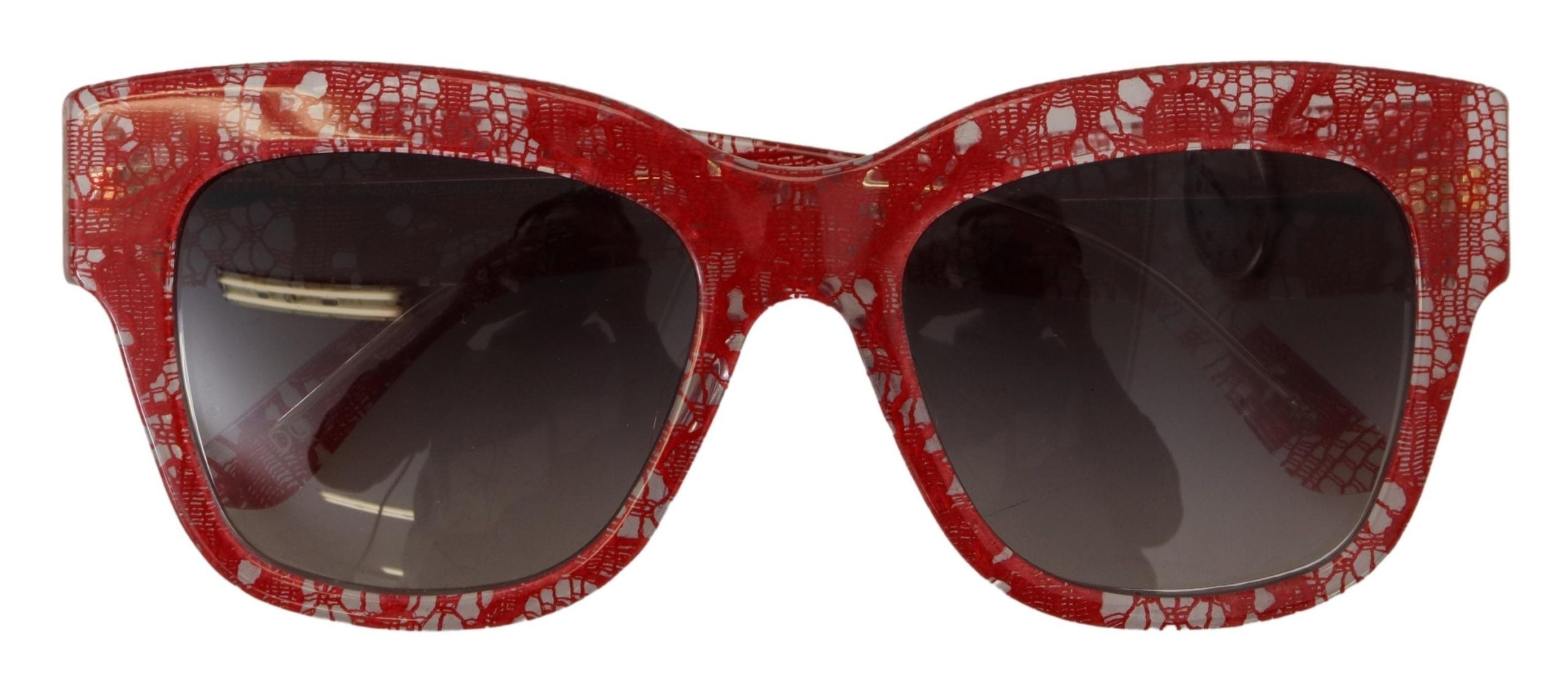 Dolce & Gabbana Red Lace  Rectangle Shades  DG4231F  Sunglasses