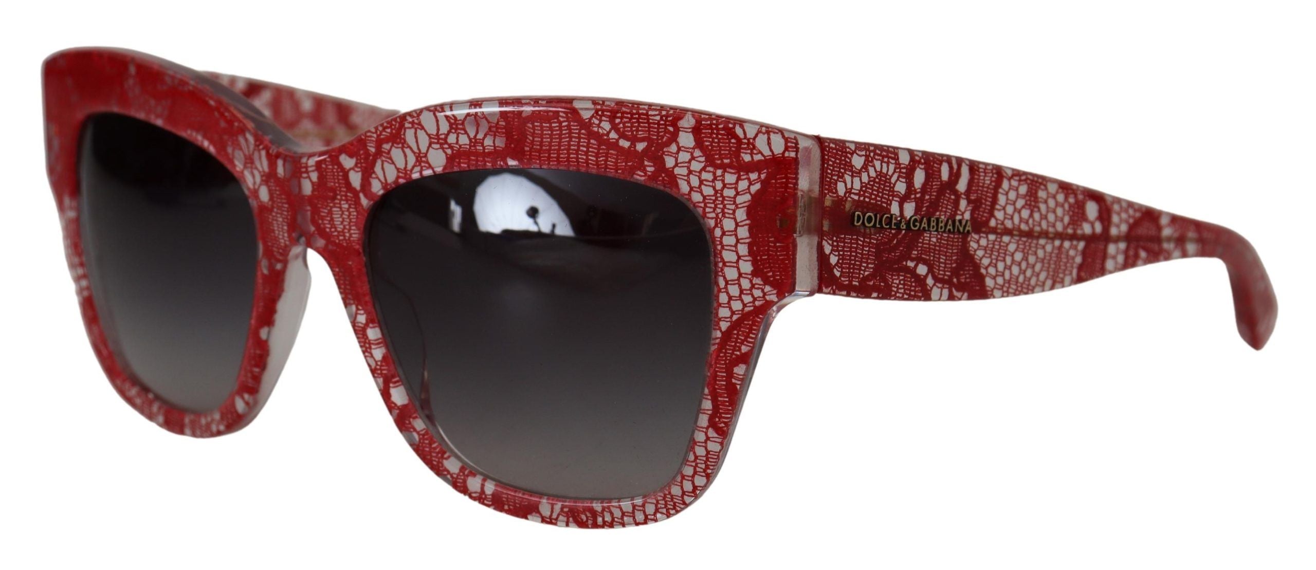 Dolce & Gabbana Red Lace  Rectangle Shades DG4231Sunglasses