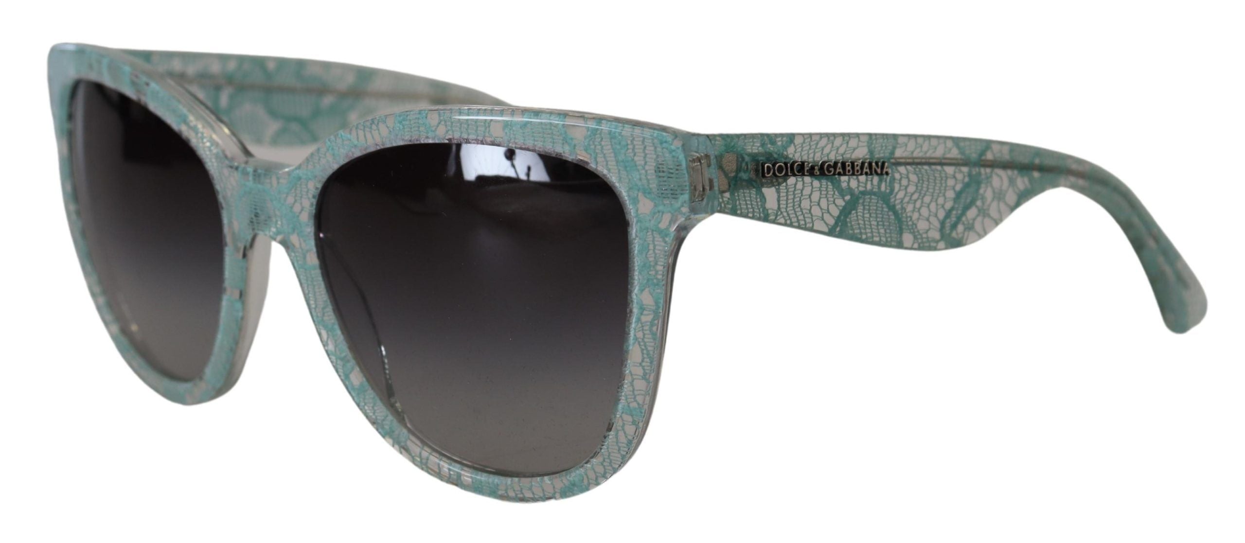 Dolce & Gabbana Blue Lace  Crystal Round DG4190 Sunglasses