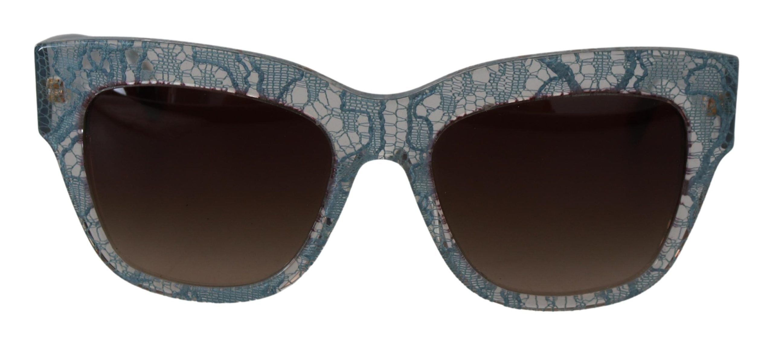 Dolce & Gabbana Blue Lace  Crystal Butterfly DG4231 Sunglasses