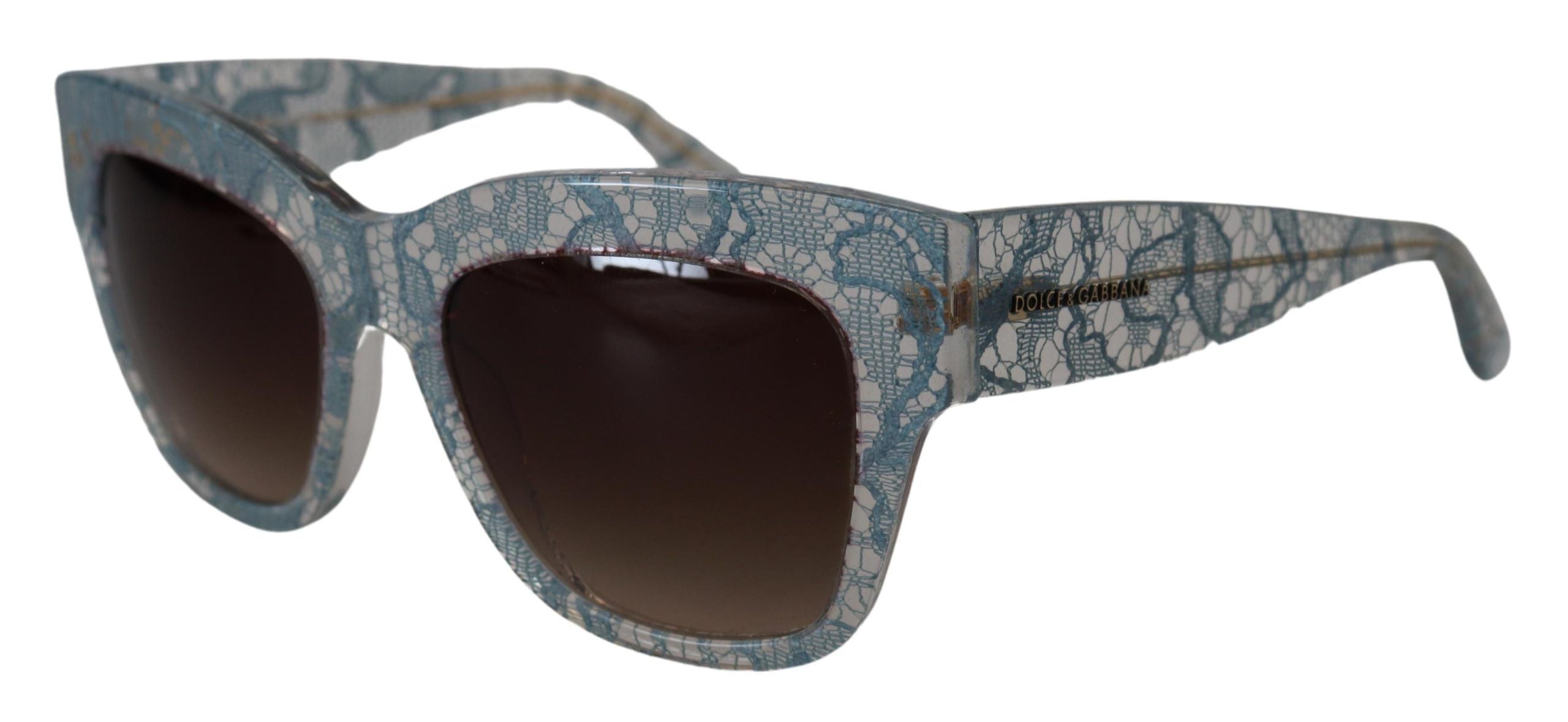 Dolce & Gabbana Blue Lace  Crystal Butterfly DG4231 Sunglasses