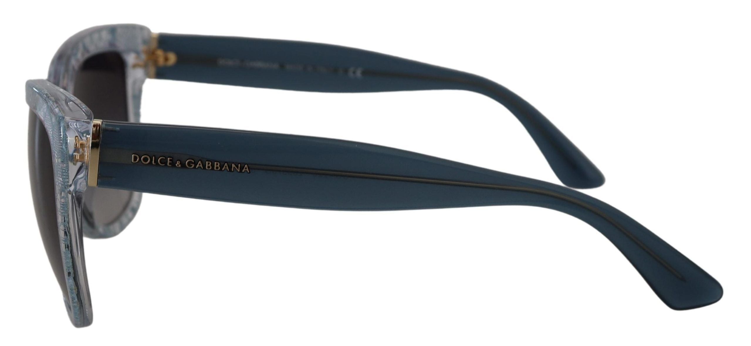 Dolce & Gabbana Blue Lace  Rectangle Shades DG4226 Sunglasses