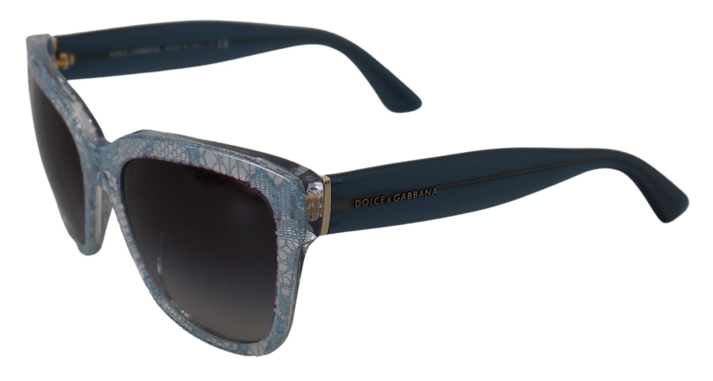 Dolce & Gabbana Blue Lace  Rectangle Shades DG4226 Sunglasses