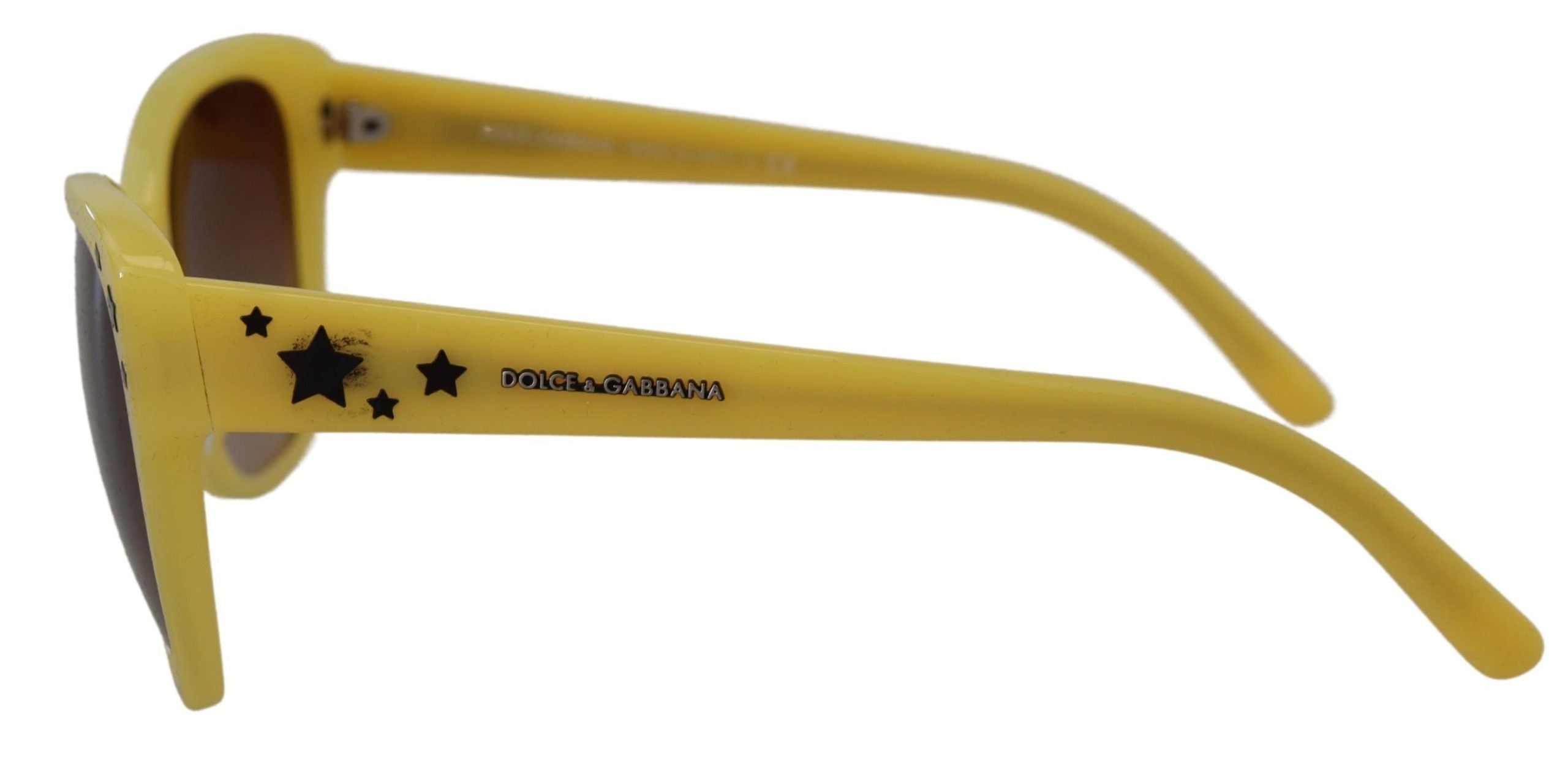 Dolce & Gabbana Yellow  Frame Stars Embellishment DG4124 Sunglasses