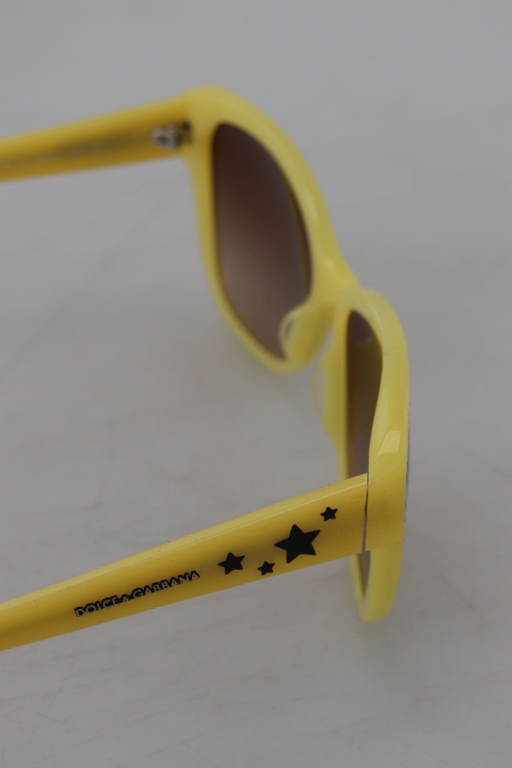 Dolce & Gabbana Yellow  Frame Stars Embellishment DG4124 Sunglasses