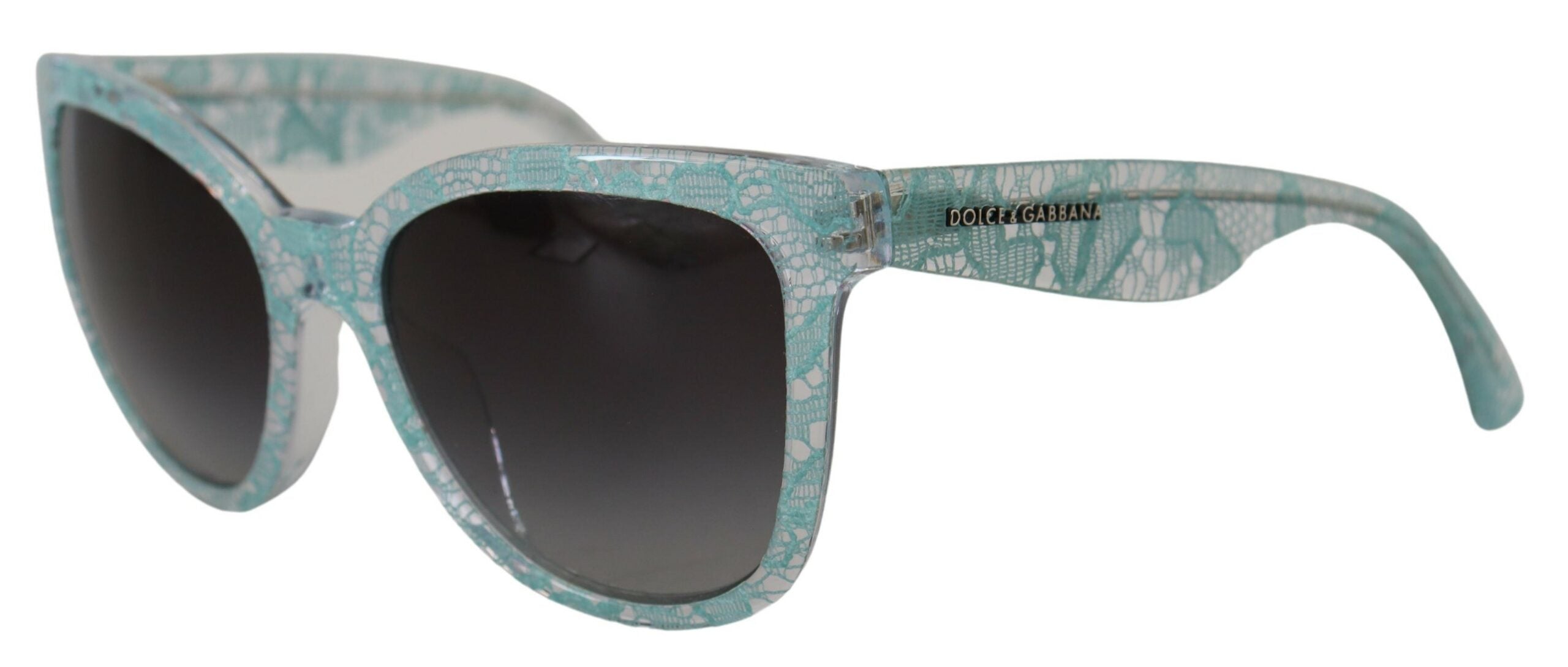 Dolce & Gabbana Blue DG4190 Lace Crystal  Butterfly Sunglasses