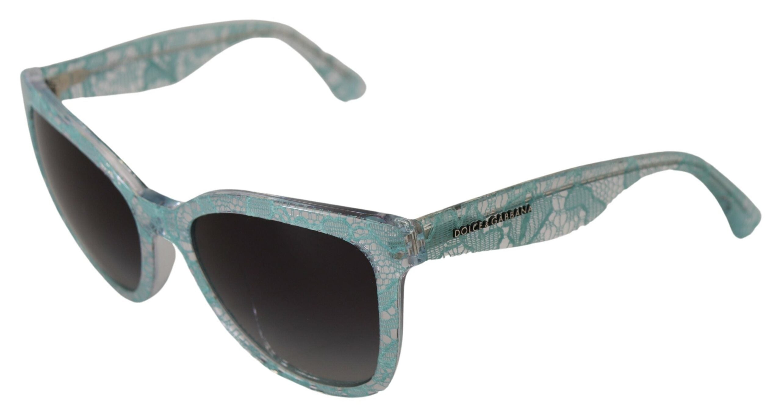 Dolce & Gabbana Blue DG4190 Lace Crystal  Butterfly Sunglasses