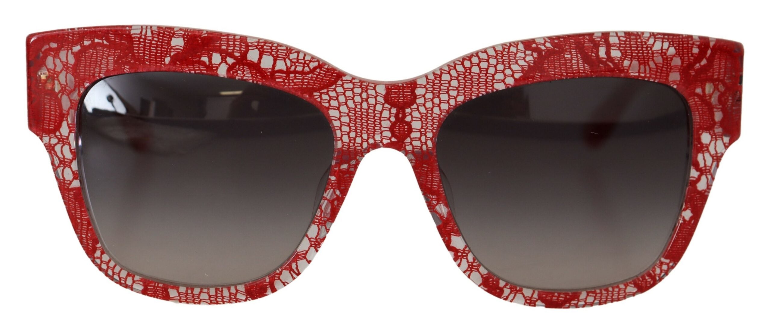 Dolce & Gabbana Red DG4231F Lace  Rectangle Shades Sunglasses