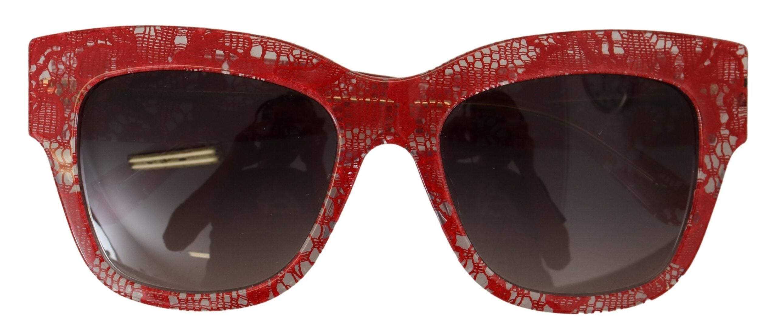 Dolce & Gabbana Red DG4231F Lace  Rectangle Shades Sunglasses