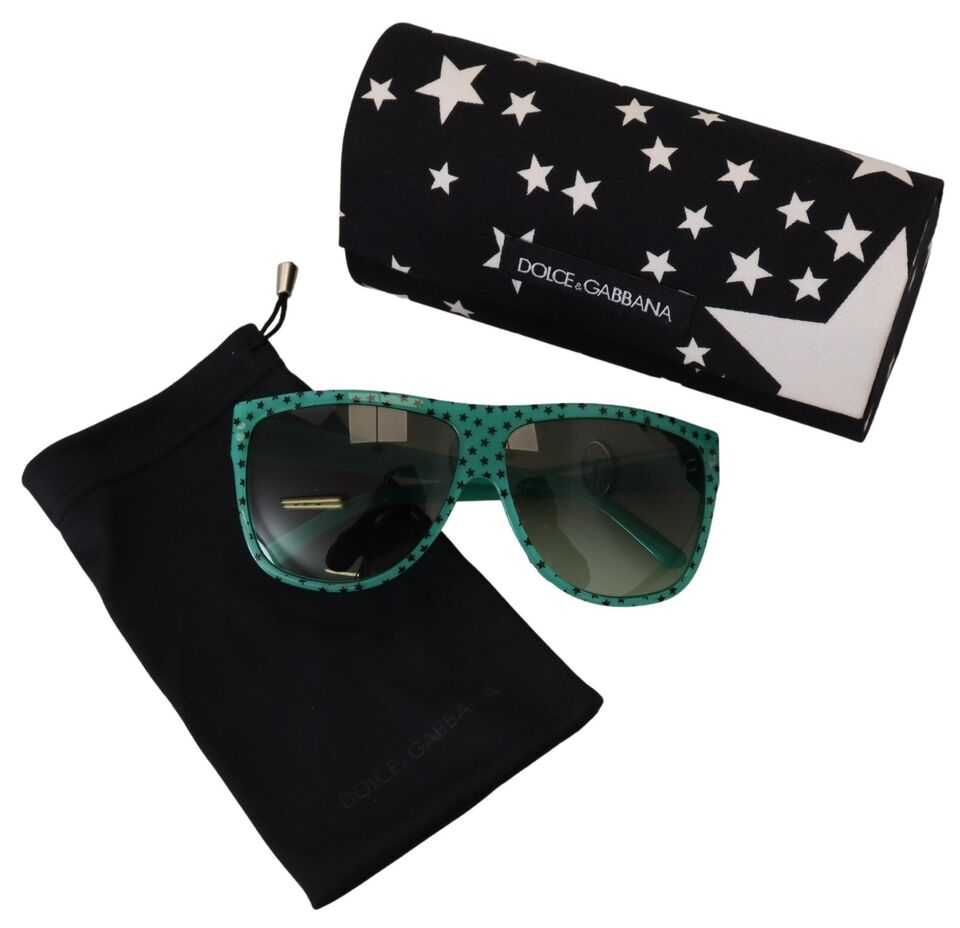 Dolce & Gabbana Green Stars  Square Shades Sunglasses