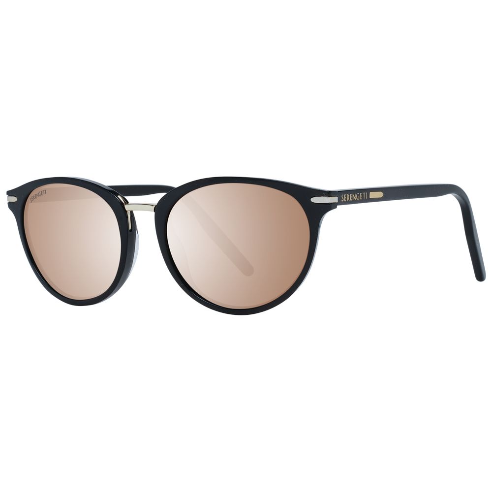 Serengeti Black  & Metal Sunglasses
