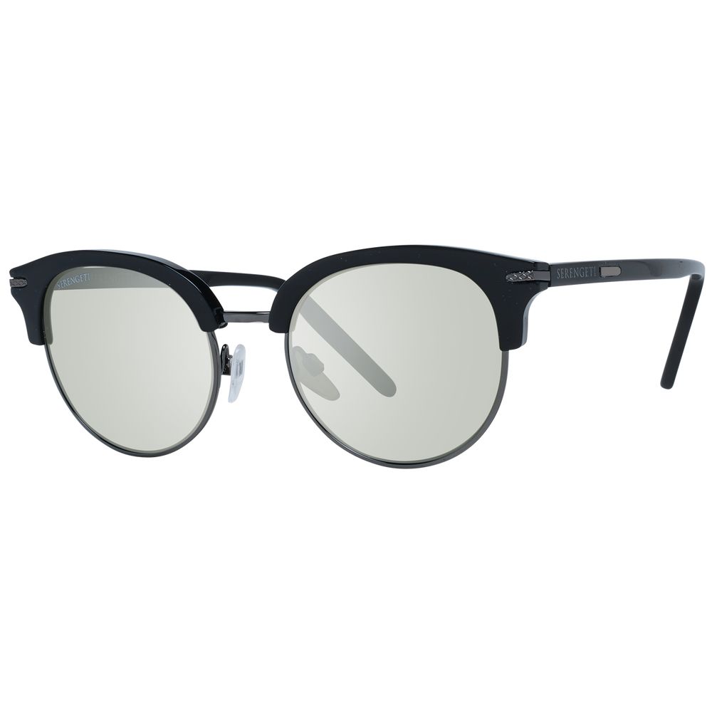 Serengeti Black  & Metal Sunglasses