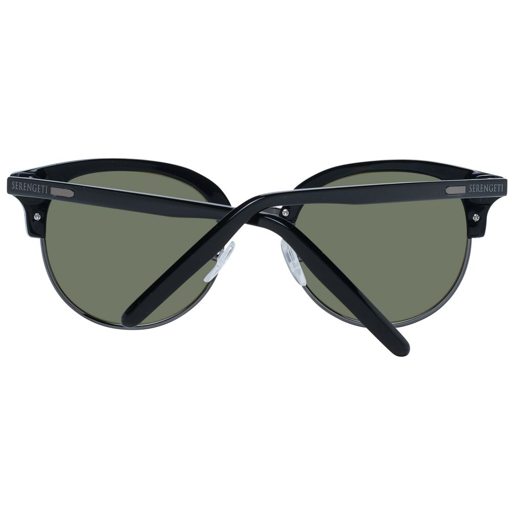 Serengeti Black  & Metal Sunglasses