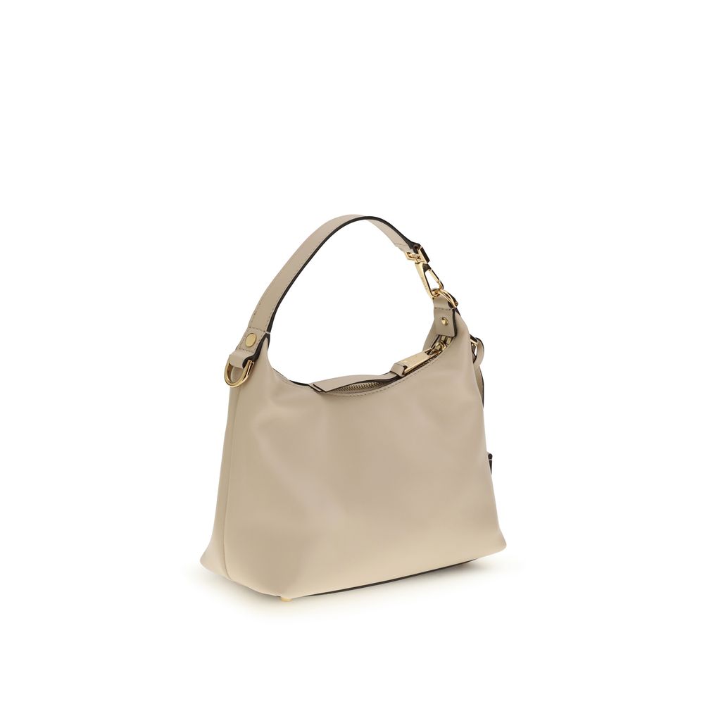 Versace Cream  Leather Bos Taurus Shoulder Bag