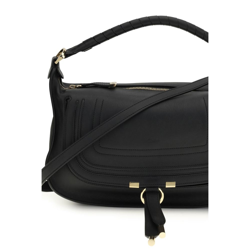 Chloé Black  Leather Bos Taurus Shoulder Bag