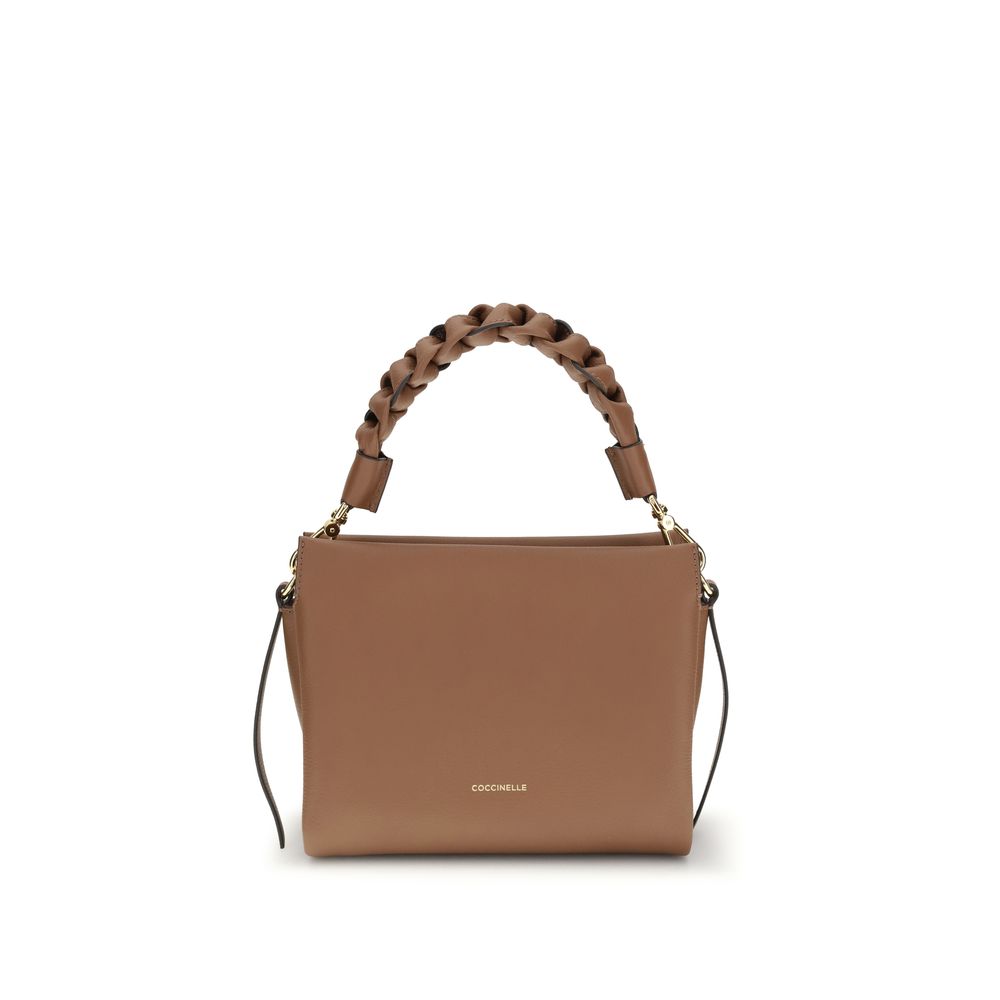 Coccinelle Beige  Leather Bos Taurus Shoulder Bag