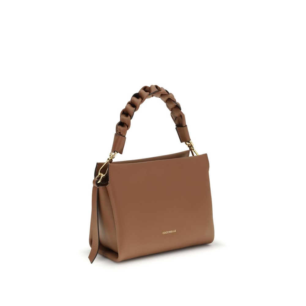 Coccinelle Beige  Leather Bos Taurus Shoulder Bag