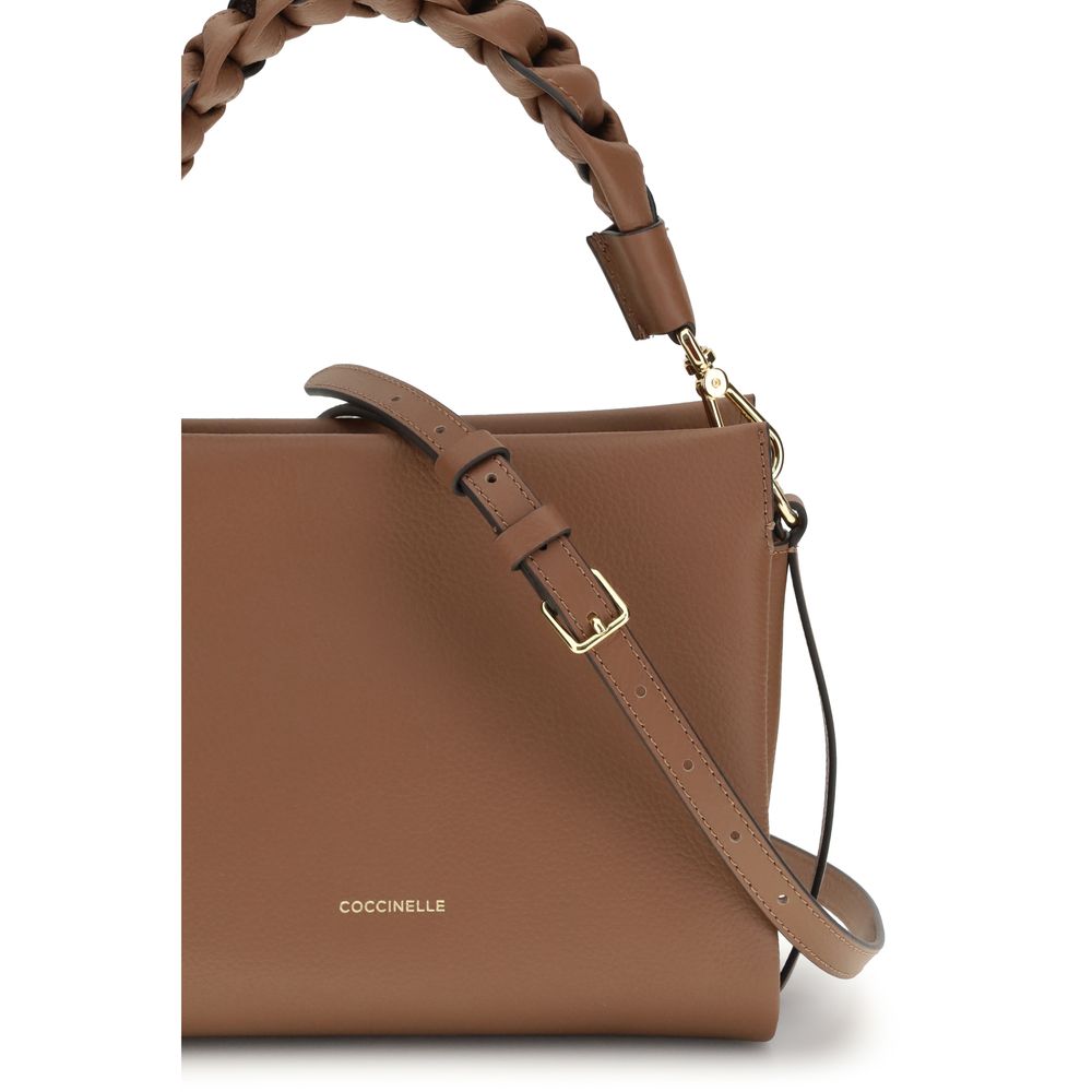 Coccinelle Beige  Leather Bos Taurus Shoulder Bag