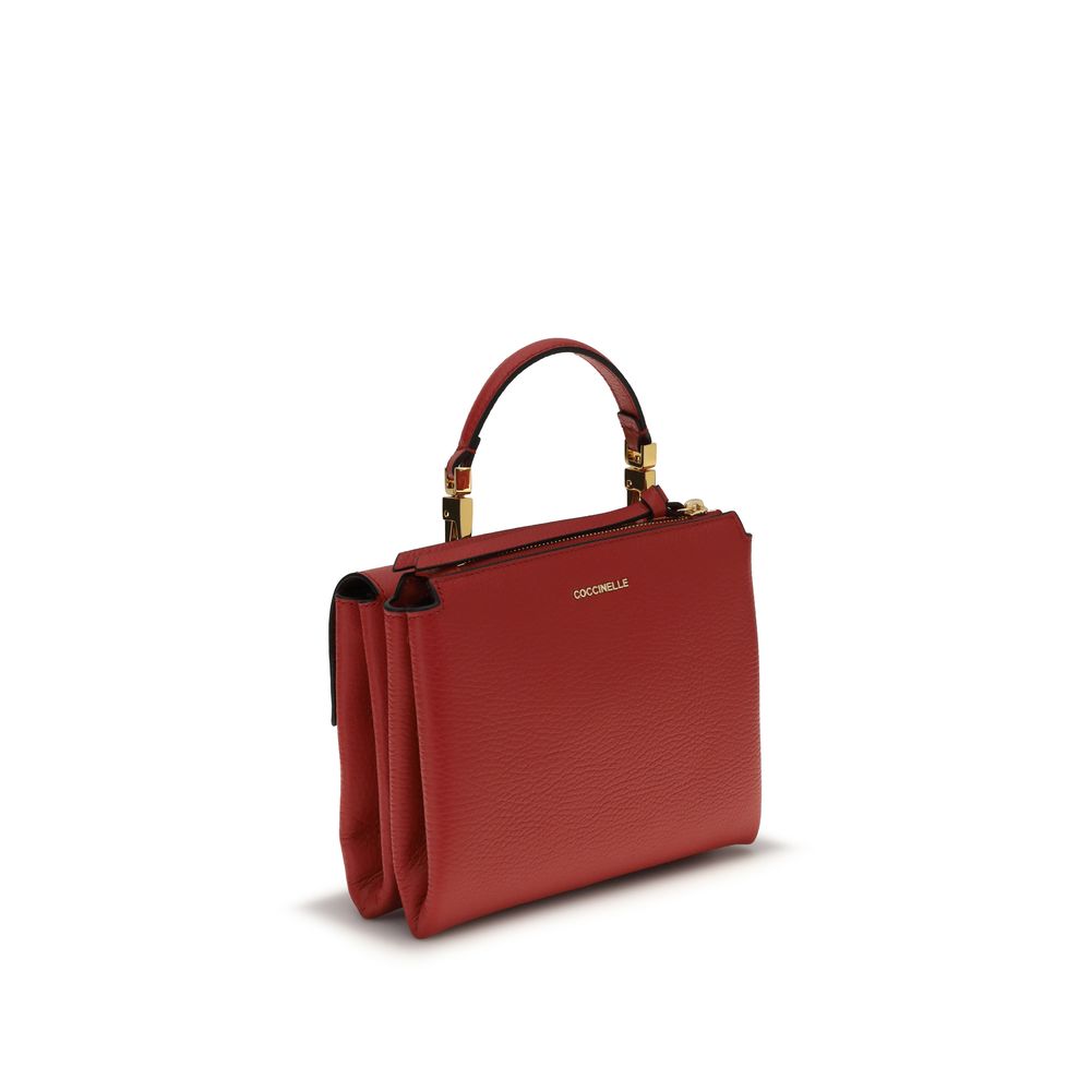 Coccinelle Red  Leather Bos Taurus Shoulder Bag