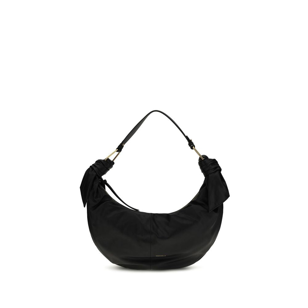 Coccinelle Black  Leather Bos Taurus Shoulder Bag
