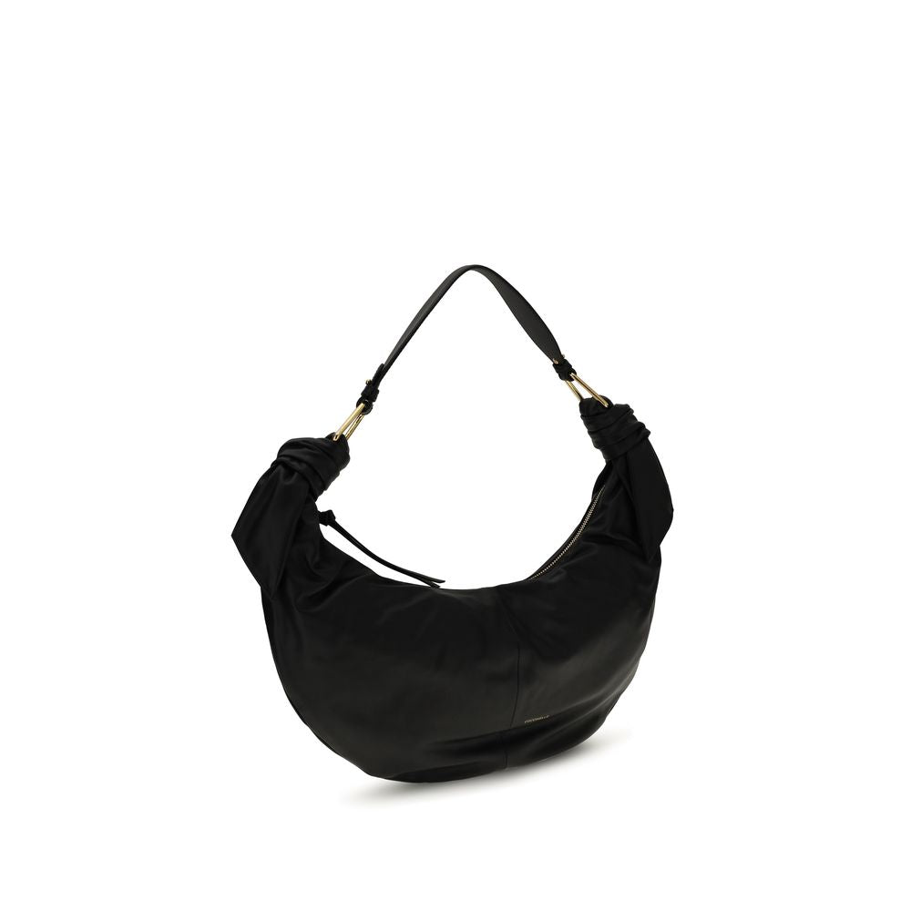 Coccinelle Black  Leather Bos Taurus Shoulder Bag