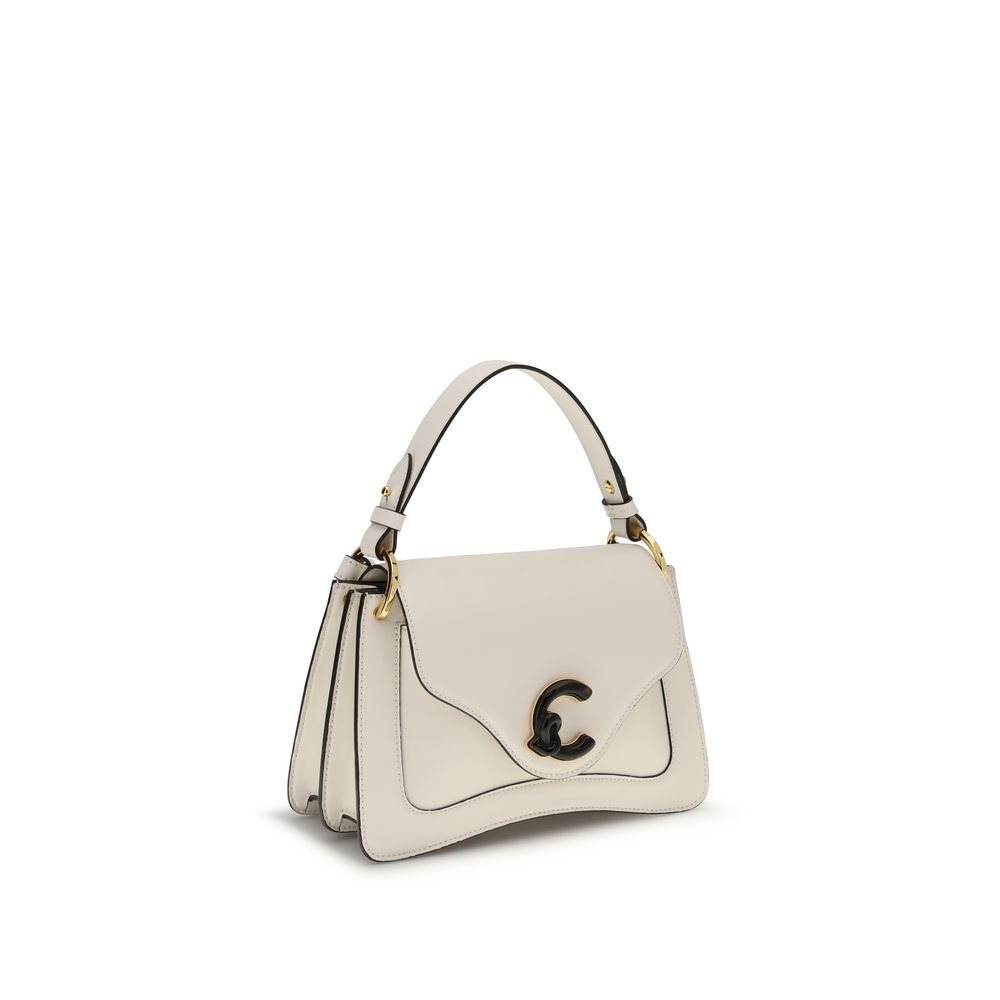 Coccinelle Cream  Leather Bos Taurus Handbag