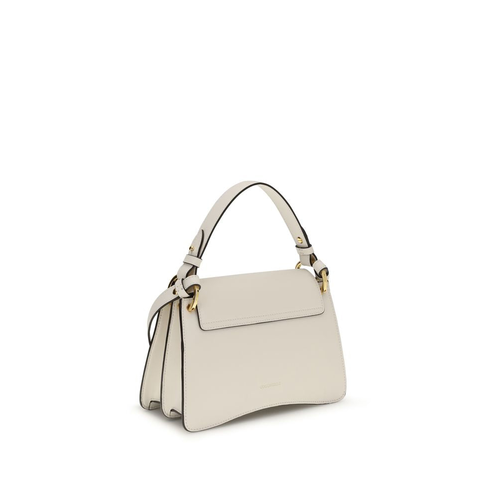 Coccinelle Cream  Leather Bos Taurus Handbag