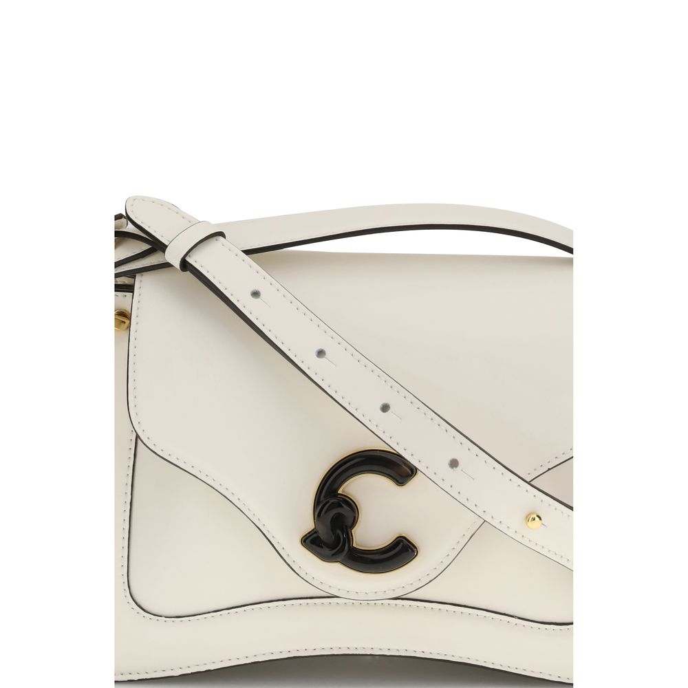Coccinelle Cream  Leather Bos Taurus Handbag