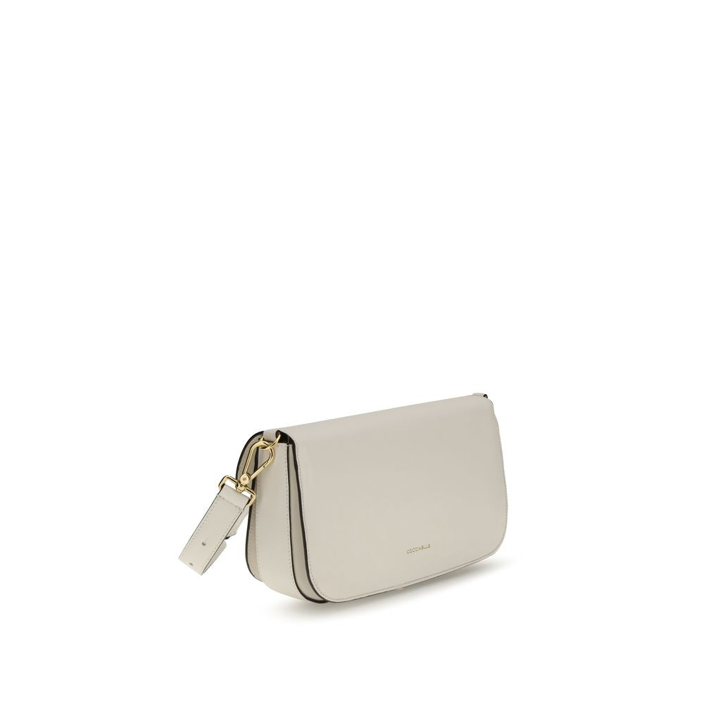 Coccinelle White  Leather Bos Taurus Shoulder Bag