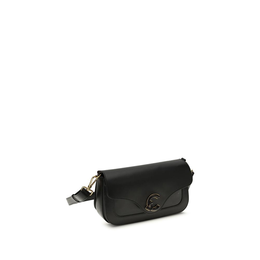 Coccinelle Black  Leather Bos Taurus Shoulder Bag