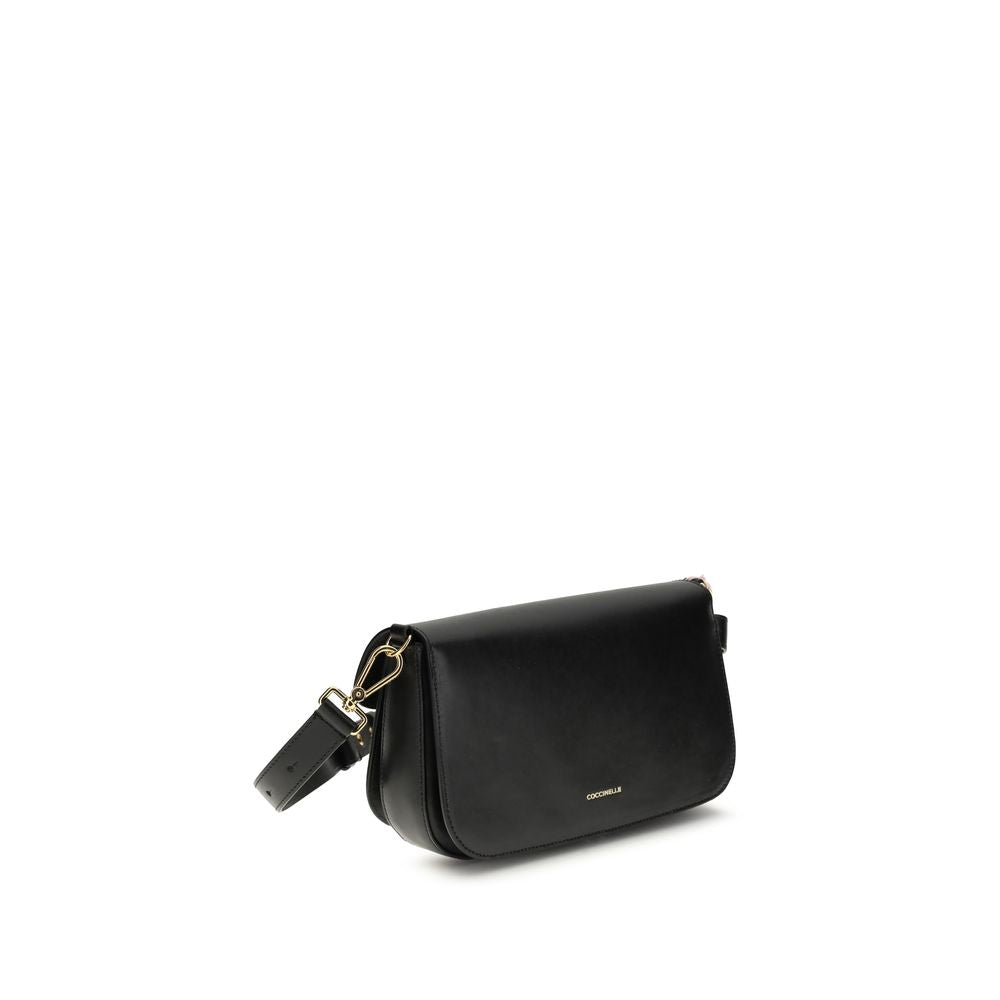 Coccinelle Black  Leather Bos Taurus Shoulder Bag