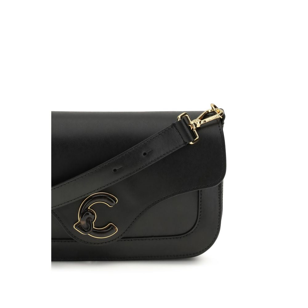 Coccinelle Black  Leather Bos Taurus Shoulder Bag