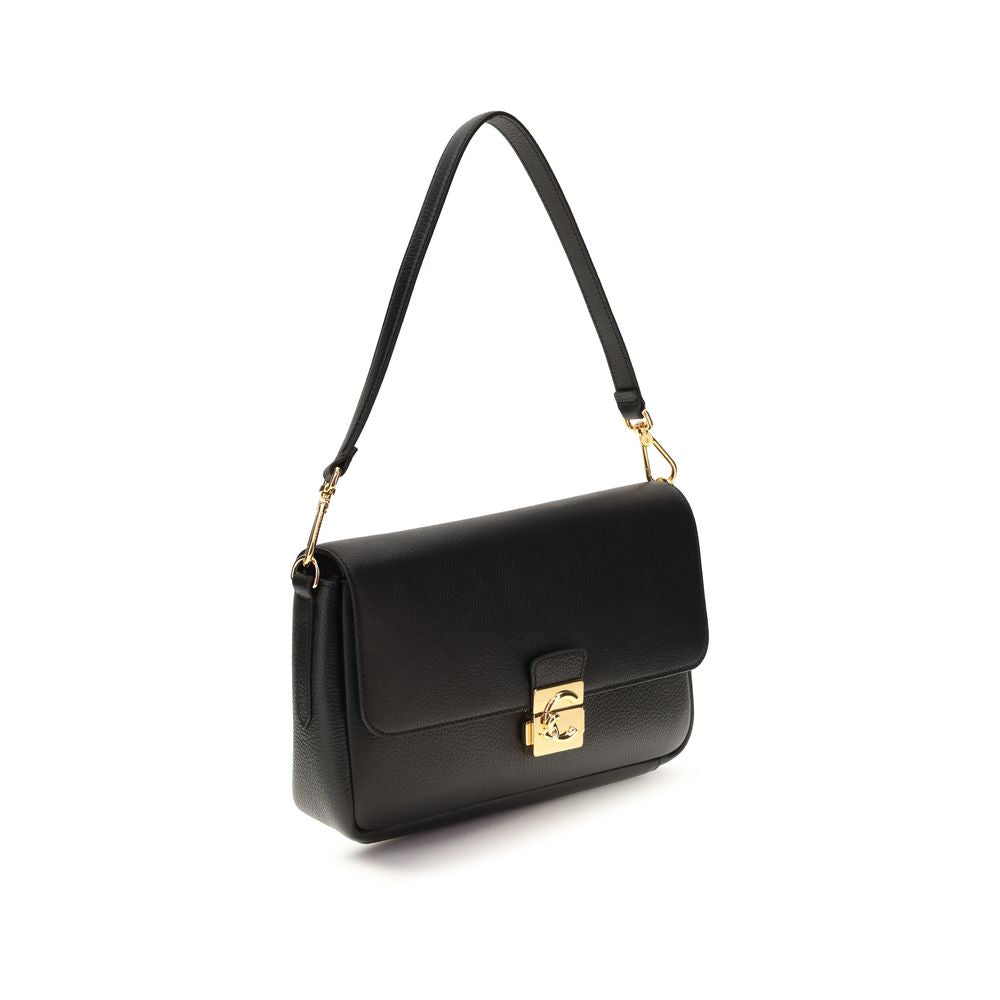 Coccinelle Black  Leather Bos Taurus Shoulder Bag
