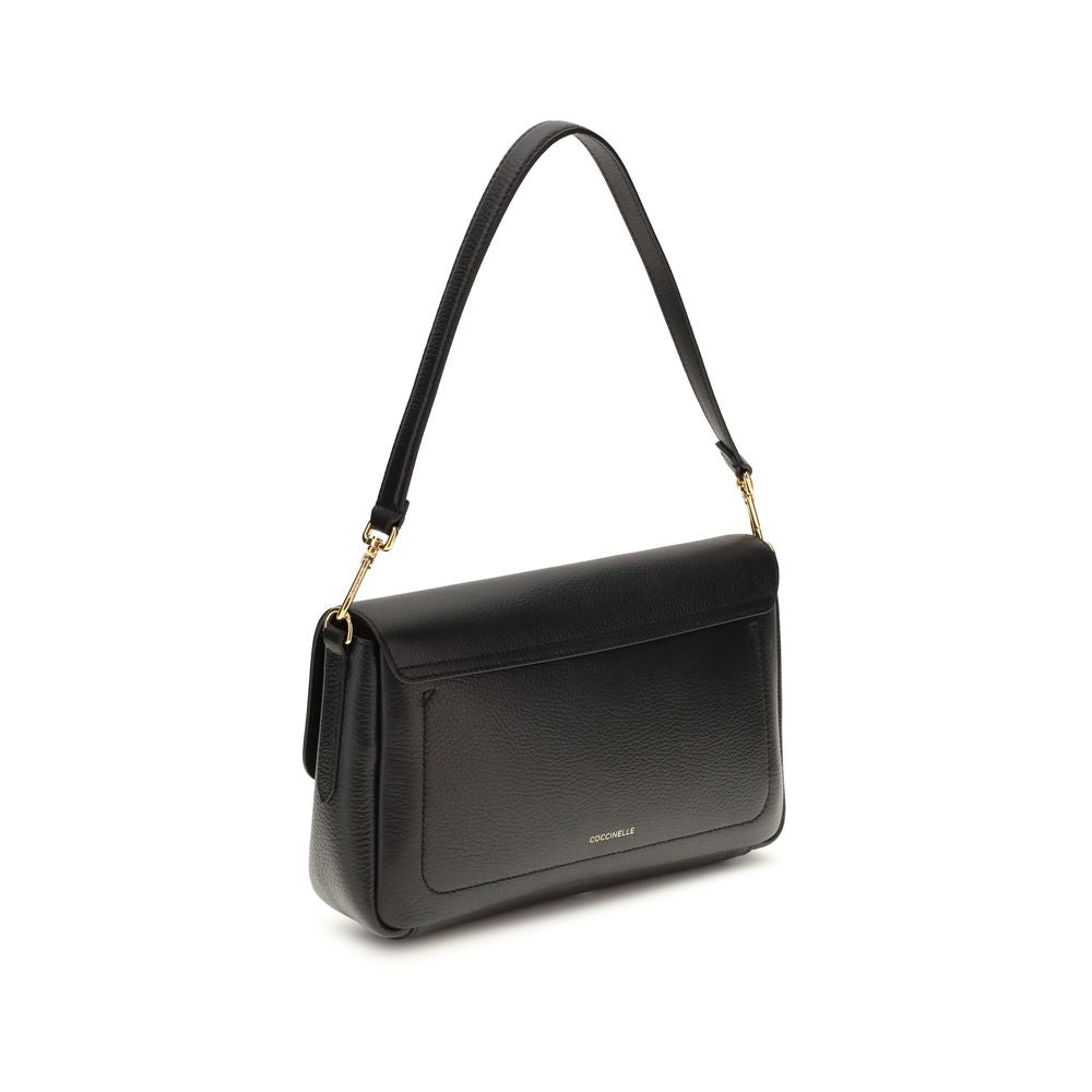 Coccinelle Black  Leather Bos Taurus Shoulder Bag