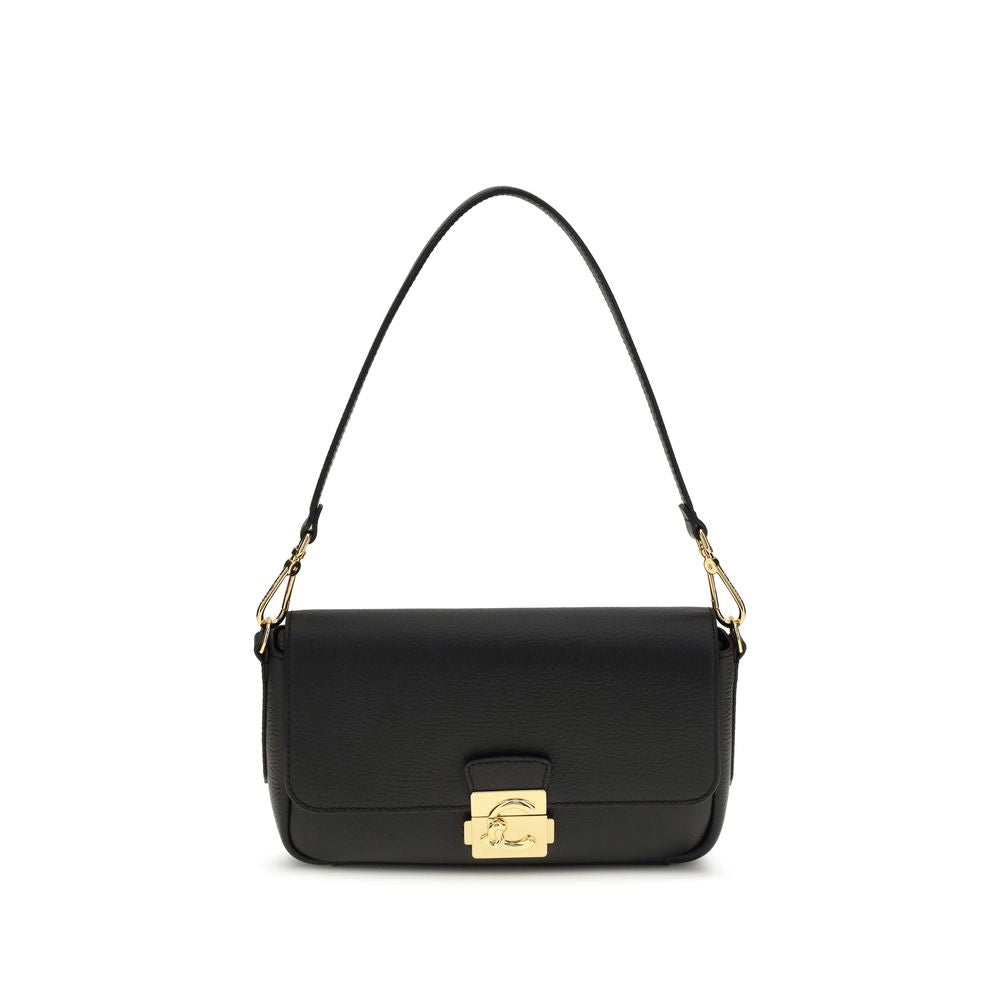 Coccinelle Black  Leather Bos Taurus Shoulder Bag