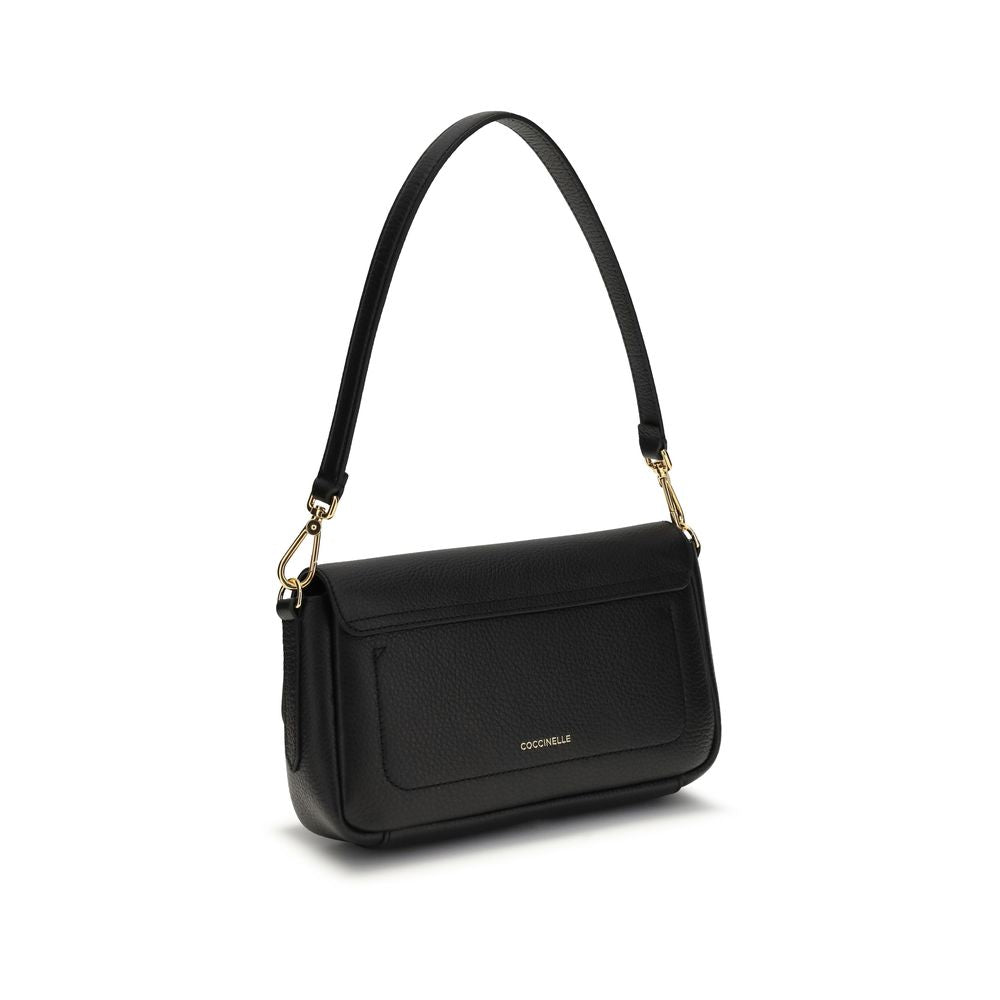 Coccinelle Black  Leather Bos Taurus Shoulder Bag