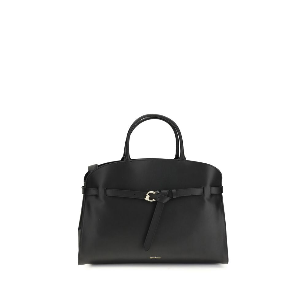 Coccinelle Black  Leather Bos Taurus Handbag
