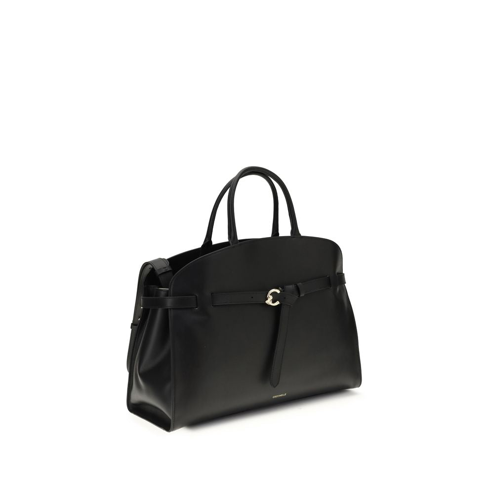 Coccinelle Black  Leather Bos Taurus Handbag