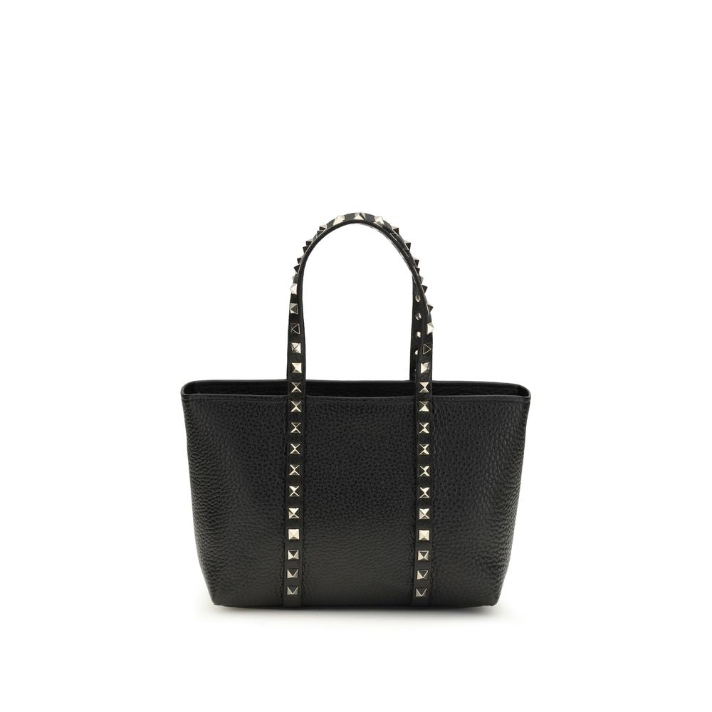Valentino Garavani Black  Leather Bos Taurus Shoulder Bag