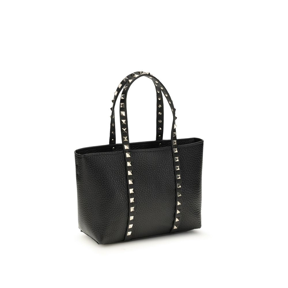 Valentino Garavani Black  Leather Bos Taurus Shoulder Bag