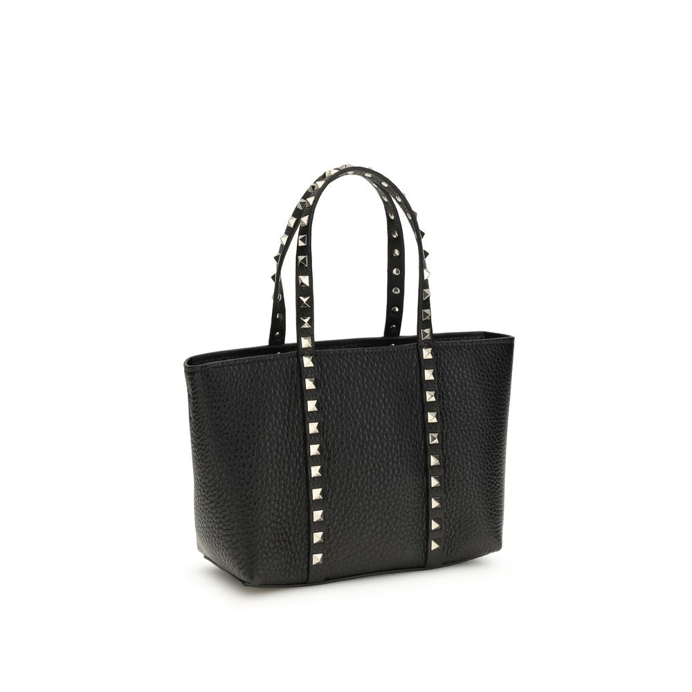 Valentino Garavani Black  Leather Bos Taurus Shoulder Bag
