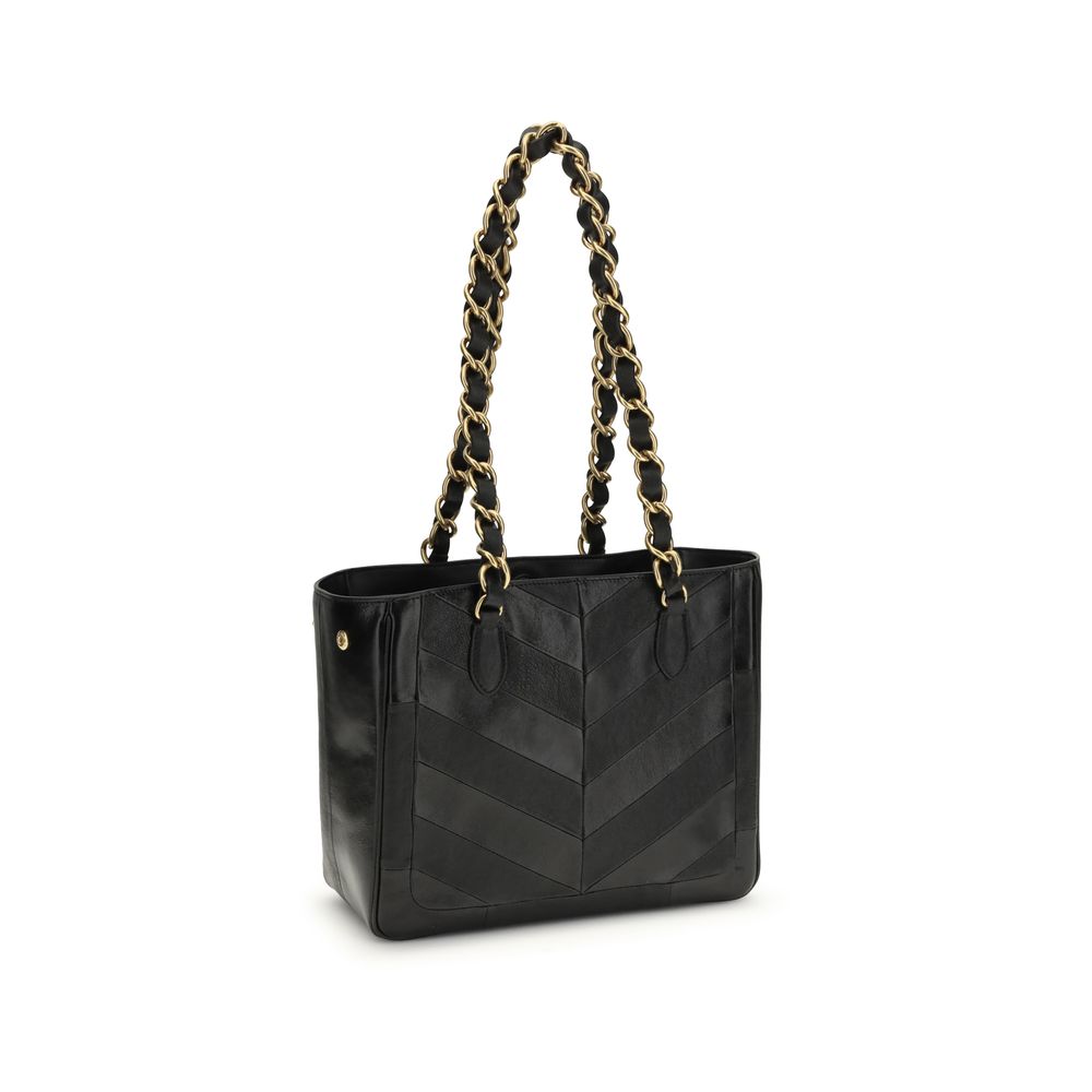 Valentino Garavani Black Napa Leather /  Bos Taurus Shoulder Bag