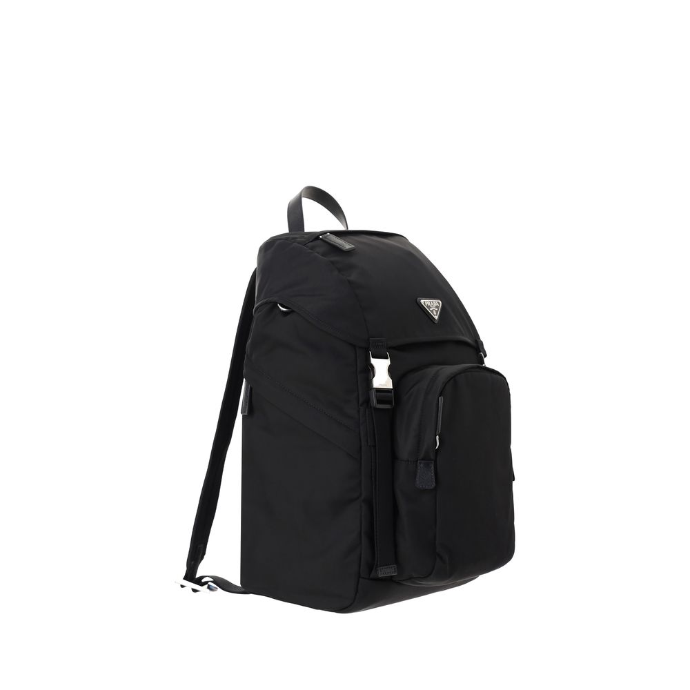 Prada Black Recycled  Backpack