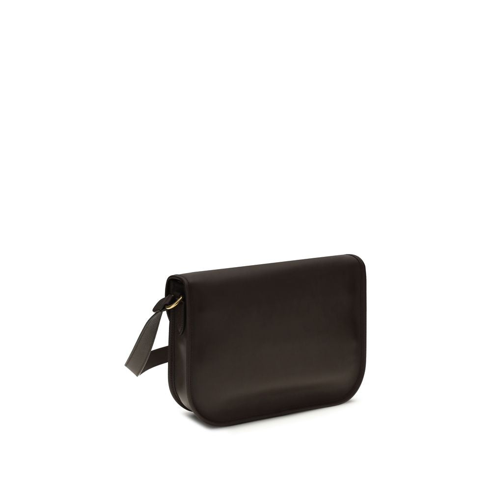 Valentino Garavani Brown  Leather Bos Taurus Shoulder Bag
