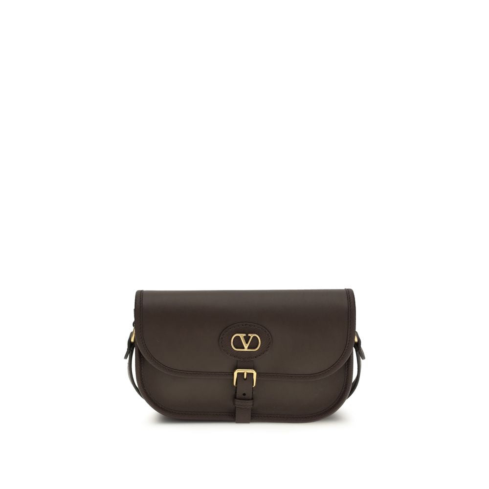 Valentino Garavani Brown  Leather Bos Taurus Shoulder Bag