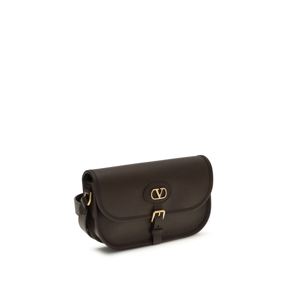 Valentino Garavani Brown  Leather Bos Taurus Shoulder Bag